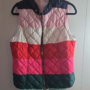 Crown & Ivy Multicolor Quilted Women's Vest
